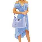'Annick' Cotton Bag Blue - Seaspice Resort Wear