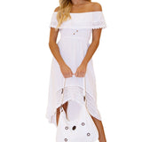 'Annick' Cotton Bag White - Seaspice Resort Wear