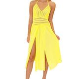 'Arabella' Panel High Split Dress - Seaspice Resort Wear