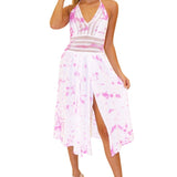 'Arabella' Panel High Split Dress - Seaspice Resort Wear