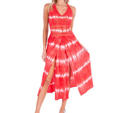 'Arabella' Panel High Split Dress - Seaspice Resort Wear