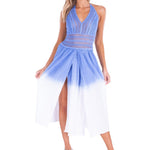 'Arabella' Panel High Split Dress - Seaspice Resort Wear