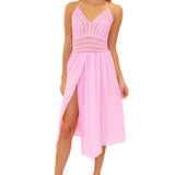 'Arabella' Panel High Split Dress - Seaspice Resort Wear
