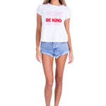 'Be Kind' Graphic Tee White - Seaspice Resort Wear