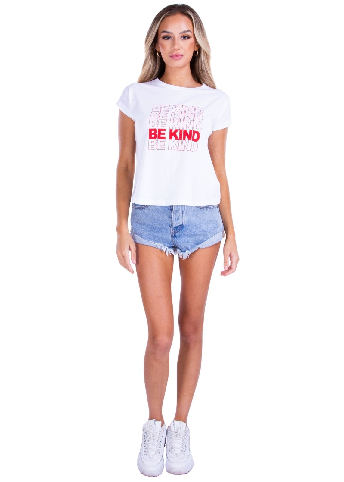 'Be Kind' Graphic Tee White - Seaspice Resort Wear