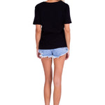 'Beach Please' Graphic Tee Black - Seaspice Resort Wear