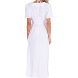 'Bonita' Open Front Cover-Up White - Seaspice Resort Wear