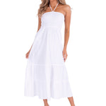 'Cami' Maxi Dress White - Seaspice Resort Wear