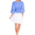 100% Cotton 'Candice' Ombre Tunic Dress Ocean - Seaspice Resort Wear