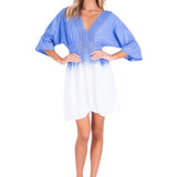 100% Cotton 'Candice' Ombre Tunic Dress Ocean - Seaspice Resort Wear