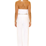 'Charlotte' Cotton Pants White - Seaspice Resort Wear