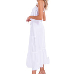'Cielo' White Cotton Dress - Seaspice Resort Wear