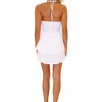 'Cindy' Halter Mini Dress White - Seaspice Resort Wear