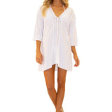 'Clara' Tunic Dress White