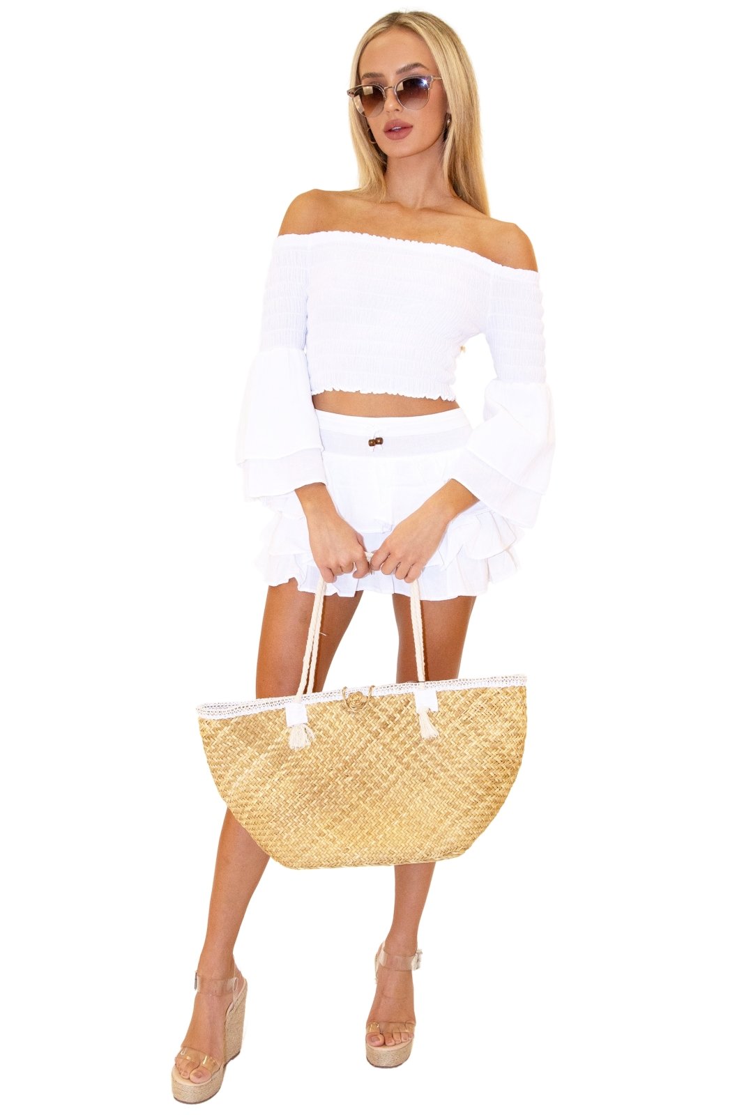 'Dahlia' Ruffle Mini Skirt WOMEN'S SKIRT for women resort wear - Seaspice Resort Wear