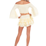 'Dahlia' Ruffle Mini Skirt WOMEN'S SKIRT for women resort wear - Seaspice Resort Wear