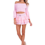 'Dahlia' Ruffle Mini Skirt WOMEN'S SKIRT for women resort wear - Seaspice Resort Wear
