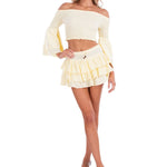 'Dahlia' Ruffle Mini Skirt WOMEN'S SKIRT for women resort wear - Seaspice Resort Wear