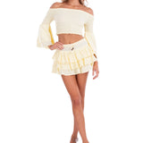 'Dahlia' Ruffle Mini Skirt WOMEN'S SKIRT for women resort wear - Seaspice Resort Wear