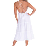 'Elliana' Tiered Cotton Maxi Dress