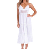 'Elliana' Tiered Cotton Maxi Dress