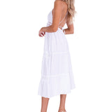 'Elliana' Tiered Cotton Maxi Dress
