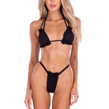 'Full-Time Mermaid' Ruffle Ribbed Bikini
