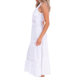 'Gabrielle' Tiered Crochet Maxi Dress