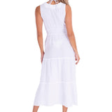 'Gabrielle' Tiered Crochet Maxi Dress