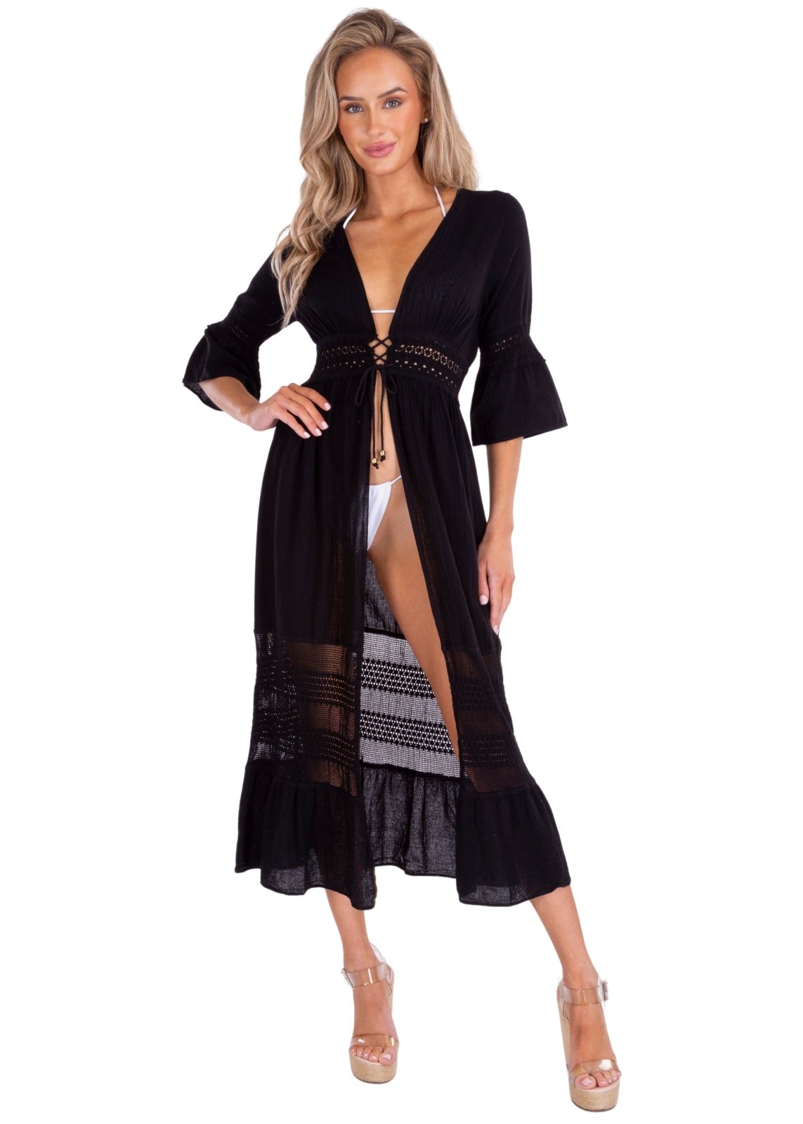 'Jacqueline' Tie-Front Cover-Up