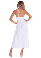 'Kalani' Ladder Cut Out Maxi Dress White
