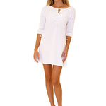 'Lala' Tunic Dress White - Seaspice Resort Wear