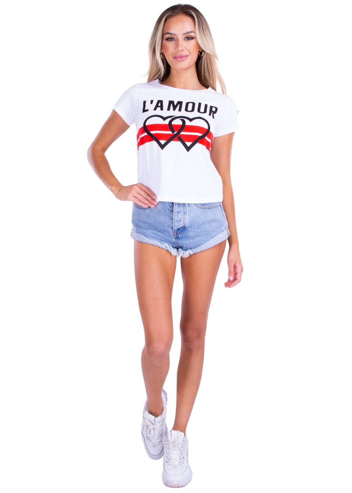 'L'Amour' Graphic Tee White - Seaspice Resort Wear