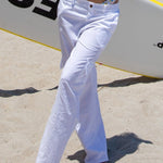 'Lilo' Flare Pants White - Seaspice Resort Wear