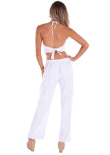 'Lilo' Flare Pants White - Seaspice Resort Wear