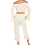 Lyla' Bell Sleeve Top Baby Yellow - Seaspice Resort Wear