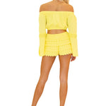 Lyla' Bell Sleeve Top Yellow - Seaspice Resort Wear