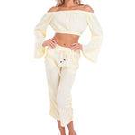 Lyla' Bell Sleeve Top Baby Yellow - Seaspice Resort Wear