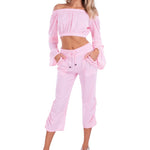 Lyla' Bell Sleeve Top Baby Pink - Seaspice Resort Wear