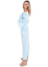 Lyla' Bell Sleeve Top Baby Turquoise - Seaspice Resort Wear