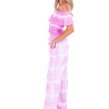 Magnolia' Crochet Front Detail Pants Pink Wash - Seaspice Resort Wear