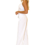 Magnolia' Crochet Front Detail Pants White - Seaspice Resort Wear