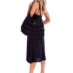 'Maya' Cotton Bag Black - Seaspice Resort Wear