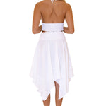 'Melody' Flowy Skirt White - Seaspice Resort Wear