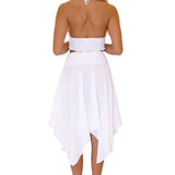 'Melody' Flowy Skirt White - Seaspice Resort Wear