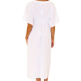 'Mirella' Maxi Dress White - Seaspice Resort Wear