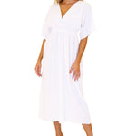 'Mirella' Maxi Dress White - Seaspice Resort Wear
