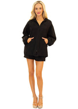 'Nice' Unisex Hoodie Black - Seaspice Resort Wear