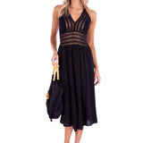 'Octavia' Cotton Bag Black - Seaspice Resort Wear