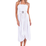 'Ondine' Cover-Up Dress White - Seaspice Resort Wear